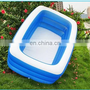 SUNWAY High Quality PVC Above Ground Removeable Square Adult Kids Inflatable Swimming Pool Durable Pvc Inflatable Swimming Pool thumbnail-2