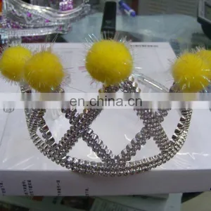 Party Carnival Cheap Girls Birhtday Party Plastic Pink Princess Crown Toys PH-0028 thumbnail-1
