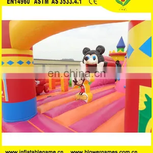 Guangzhou Manufacturer Produces Commercial Inflatable Bouncer Castle for Kids Mickey Mouse Inflatable Bounce House for Sale thumbnail-6