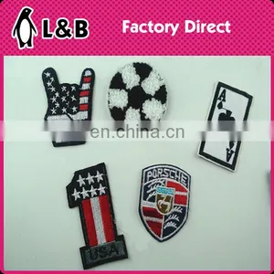2016 Iron on Patches for Clothing, Custom Embroidery Patches for Shirts,iron on Football Patches thumbnail-1