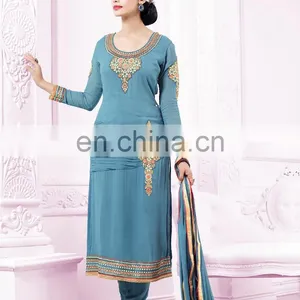 Pakistani Long Anarkali Wedding Dress Party Wear Salwar Kameez Latest 2016 thumbnail-1