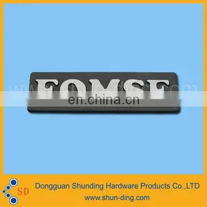Zinc Alloy Material Black Color Nameplate for Company Logo thumbnail-1