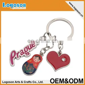 Charm Finishing Nesting Dolls Keyring Russia Tourist Souvenir Keychain thumbnail-1