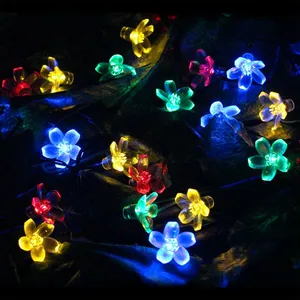 7M 50 LED Solar String Light 4.8M 20LED Sakura Flower Christmas Fairy Light Outdoor Garden Wedding Holiday Light thumbnail-5