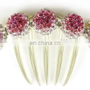 2013 Newest Fashion Alloy Rhinestone Hair Comb Fork thumbnail-1
