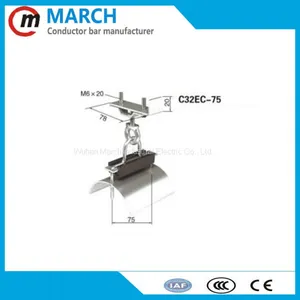 High Quality Festoon C-track Cable Trolley Crane Parts Hoist thumbnail-4