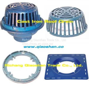Middle Sump 12 Inches Cast Iron Roof Drain With 2 Inch Push-On Outlet for Roof Drainage thumbnail-4