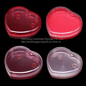 Weisheng Factory Heart-Shaped Chocolate Box Clear Food Plastic Case Chocolate Cases Boxes Cookie Sweets Cake Candy Box thumbnail-1