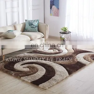 High Quality Fashionable Polyester 3D Shaggy Rug New Design thumbnail-4