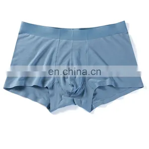 Men's Boxer Briefs Breathable Comfort No Ride-up Modal Spandex Mid-waist Seamless Underwear thumbnail-3