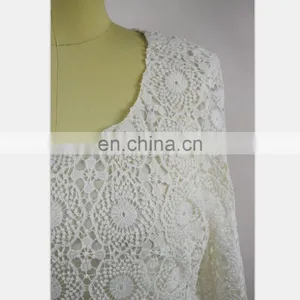 2019 New Fashion Autumn Women Dress Flutter Sleeve Fashion White Lace Mother Girls Dresses (this Link for WOMAN) thumbnail-6