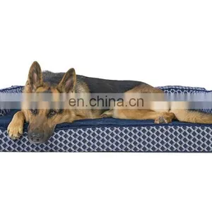 High Quality Dog Bed Memory Foam Faux Fleece Pet Sofa Luxury Ped Bed With Waterproof Liner thumbnail-4