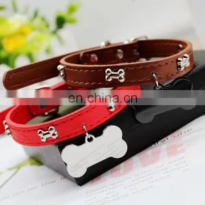 Soft Touch Basic Classic Padded Leather Pet Collars Adjustable Durable Dog Collars Pet Supplies thumbnail-2