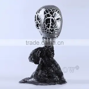 H1044 Fasion Window Display Plastic Female Head Mannequin thumbnail-1