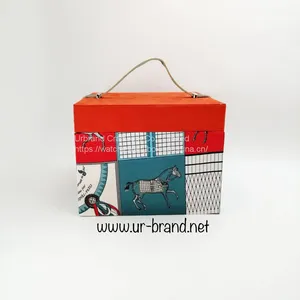 Creative Gift Box Candy Box Wedding Double Deck Companion Gift Box Portable Box Suitcase Suitcase Set With Handle thumbnail-3