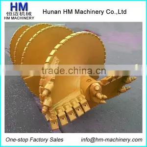 Double Cut Single Carry Clay Flat Auger For Bauer Rotary Drilling Rig thumbnail-1