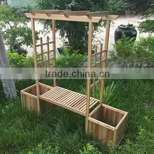 FSC Acacia Flower Bench - Garden Bench - Vietnam Garden Furniture Products thumbnail-1