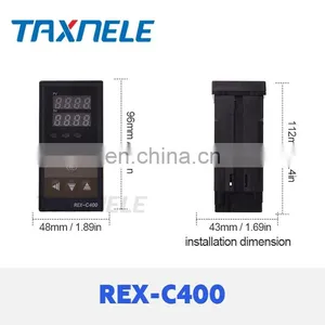 Dual Digital PID Temperature Controller REX-C400 With Sensor K Thermocouple M6 Input SSR ReplyOutput SSR-40DA REXC-400 thumbnail-3