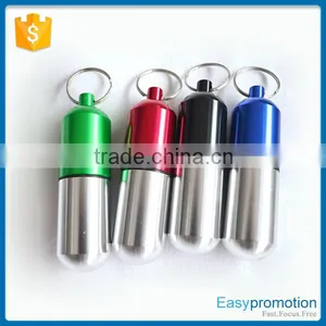 Customized Metal Aluminum Pill Box Keychain/keychain Pill Holder Wholesale thumbnail-1