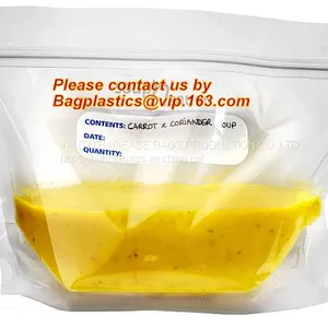 Soup Bag, Liquid Vinyl k Clothes Bag/poly Zip Lock Bags /zipper Bag Plastic, Eco Friendly Ldpe Zip Lock Garment Bag thumbnail-3