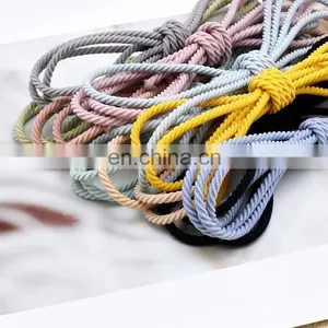 2.5mm INS Hand Made DIY Accessories Solid Color Thread Rubber Band Bracelet Elastic Rope thumbnail-4