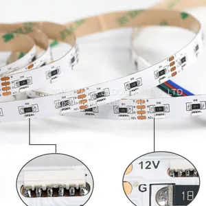 020 RGB DC24V 12V 60 LEDs/m Side Emitting Waterproof IP67 SMD High Lumen LED Flexible Strip Lights thumbnail-1