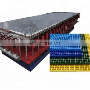 Yellow Orange Gray Black Square Mesh Size FRP Grid 15mm to 63mm Thick Frp Grp Fiberglass Grating thumbnail-4