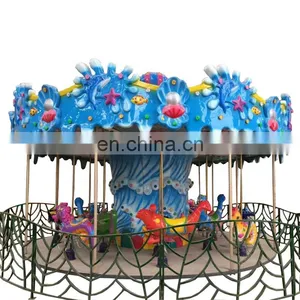 China Manufacturer 16 Seats China Fairground Attractions Theme Park Carousel on Sale thumbnail-3