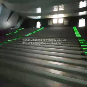 China Manufacturers Wholesale Green Light Stair Light Under the Floor Rubber Steps of the Lecture Hall thumbnail-3