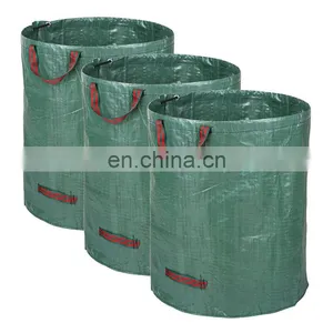 Heavy Duty Extra 500L Black Large Plastic Yard Cleanup Bags for Clipping thumbnail-4