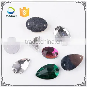 Hot Selling Products Beads Crystal Beads Rhinestone Embellishments For Dresses /With Two Holes Sew On Crystal Rhinestone Quality Choice thumbnail-1