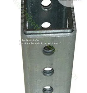 Outdoor Traffic Safety Perforated Square Sign Post thumbnail-2