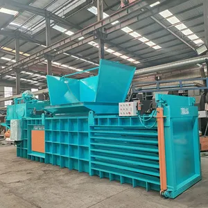 Horizontal Waste Cardboard Baler, Waste Film and Sheep Wool Compression Baler With CE thumbnail-1