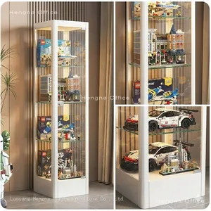 Customizable Commercial Toy Display Rack With 3C Tempered Glass | Hermetic & Robust | for Gift Shops thumbnail-1