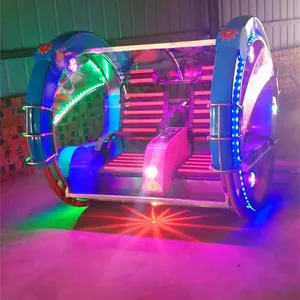 Lebaoyao Remote Control Double-seater Glow-in-the-dark Square Amusement Equipment, Children's Electric Ride-on for Outdoor Street Vending thumbnail-1