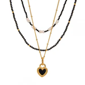 Exquisite Waterproof Minimalist Stainless Steel Gold Necklace - Custom Fashion Jewelry thumbnail-4