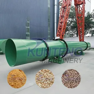 Sand Rotary Dryer Industrial Wood Chips Biomass Fertilizer Drum Drying Machine EPC thumbnail-1