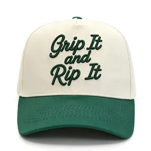 Structured Baseball Caps Custom Logo Baseball Cap Embroidery Slogan Baseball Hats thumbnail-2
