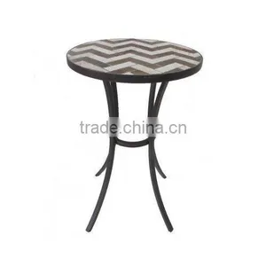 Outdoor Patio Mosaic Coffee Bar Table Garden Furniture Bistro Set thumbnail-1
