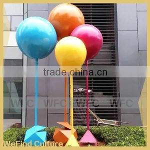 Outdoor Decoration Sculptures Metal Multicolor Air Balloon thumbnail-1