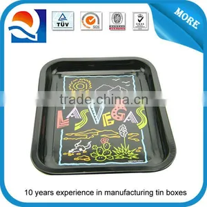 Custom Rectangular Tin Bar Tray, Metal Tin Tray, Bar Serving Tray, Tin Plate thumbnail-4