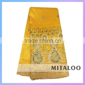 Mitaloo MGP0046 2015 Newest African George Lace Silk George Fabric For Party Wedding Dresses thumbnail-3