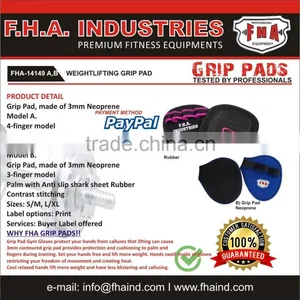 Grip Pad Neoprene for Weightlifting Workout Fitness Cross Fit Gym Gloves Ladies Grip Pad by FHA INDUSTRIES SIALKOT PAKISTAN thumbnail-1