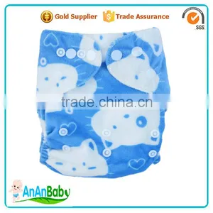 AnAnBaby Adjustable Cloth Diapers Baby Nappies Round Tab PUL thumbnail-2