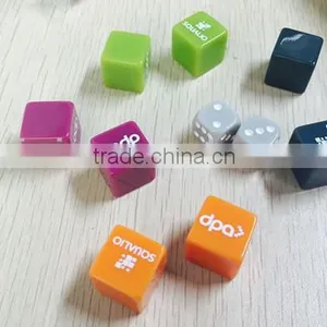 Plastic Colored Custom Logo Dice thumbnail-2