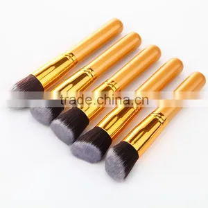 Pro 10pcs Makeup Cosmetic Blush Brush Eyebrow Foundation Powder Brushes Kit Set thumbnail-4