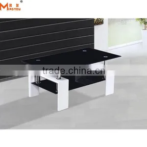 Modern Glass Top Mdf Coffee Table thumbnail-1