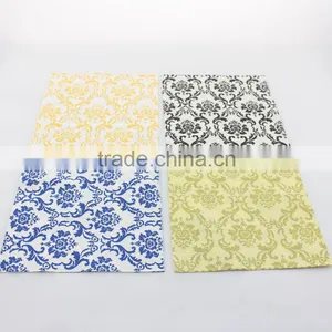 Wedding Decoration Floral Paper Napkins Vintage Deco Napkins for Wedding Event Holiday thumbnail-1