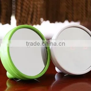 Modern Digital Aaa Battery Circular Mirror Alarm Clock Colors Colorful Led Clocks LED Digital Clock Despertador Horloge thumbnail-2
