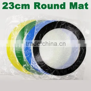Silicone Pad Dab Wax Vaporizer Oil Mat Round Shaped Heat Resistant Silicone Pad Extract Bho Vaping Pad thumbnail-6